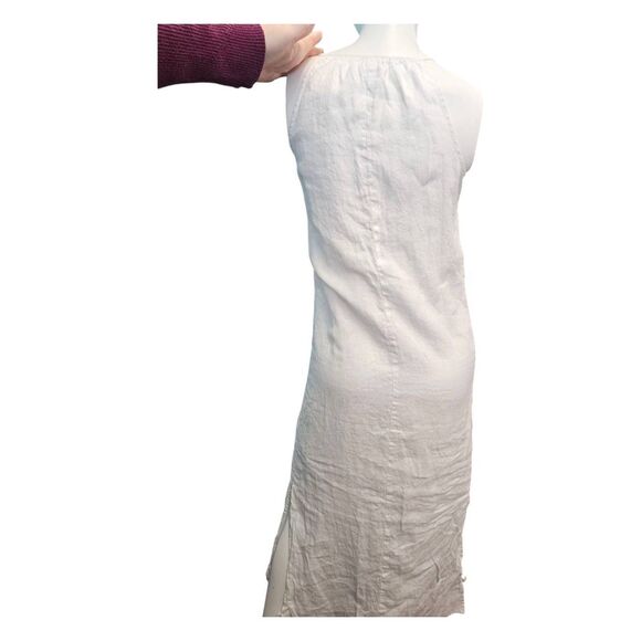 J Crew White Linen Sleeveless Maxi Dress Womens Size XXS - Picture 6 of 11